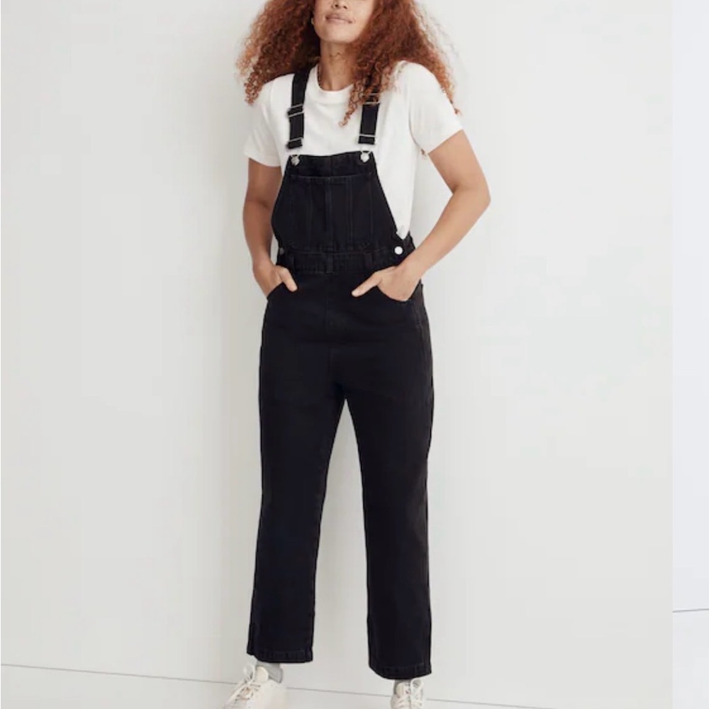 Madewell Women's Black Denim Overalls